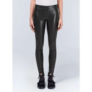 Aritzia Wilfred Rebelle Legging Pant Panelled Faux Leather Skinny Leg Black XS